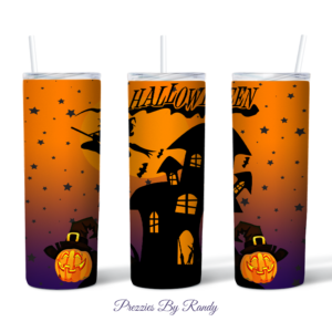 Haunted Halloween Witch Tumbler