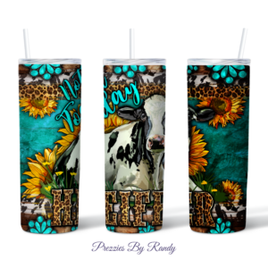Not Today Heifer Holstein Cow Tumbler