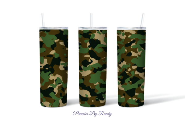 Camo Military Green Tumbler