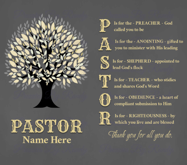 pastor tumbler name watermark