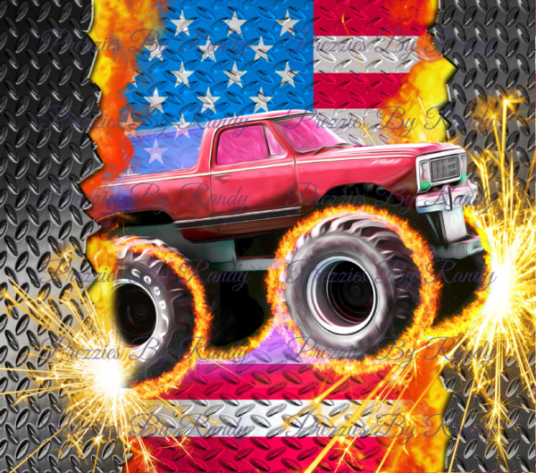 American Monster Truck Tumbler #1 - Image 2