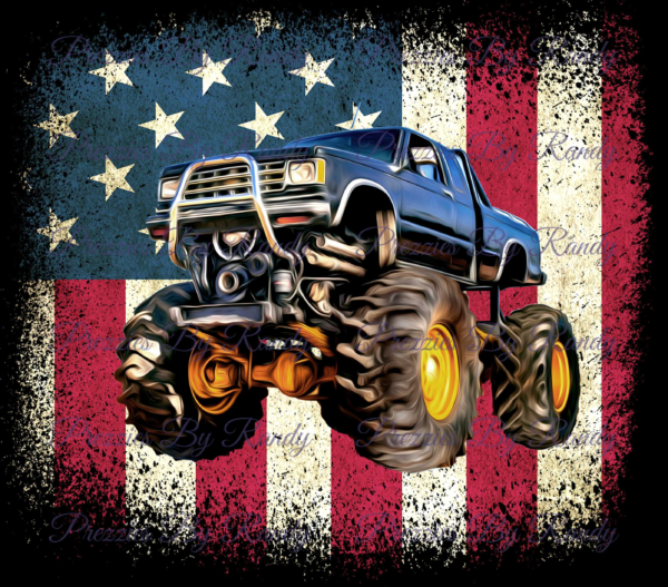 American Monster Truck Tumbler #2 - Image 2