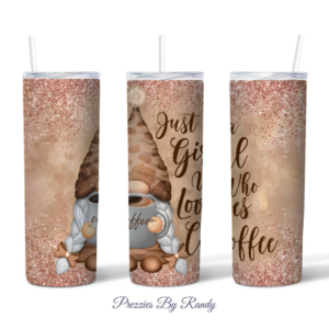 Just a Girl Who Loves Coffee Tumbler mockup