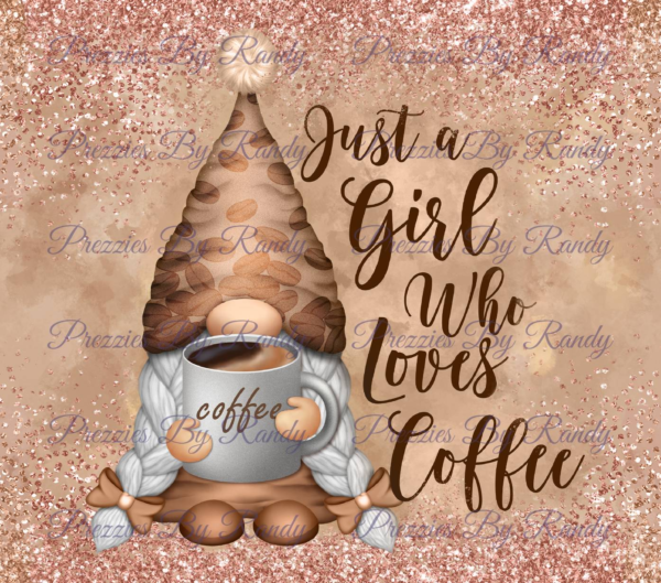 Just a Girl Who Loves Coffee Tumbler watermark