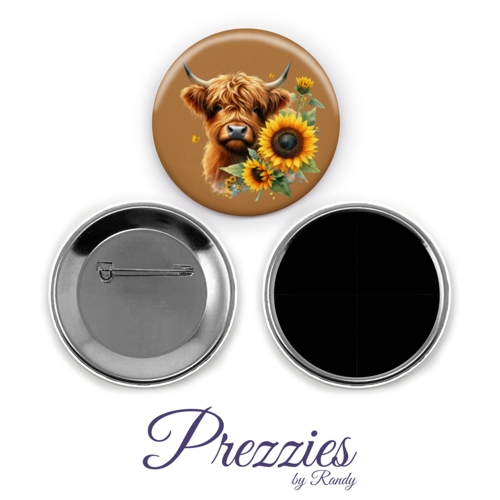 2.5_in_highland-cow-sunflower_Pin_Back_Button_Magnet_Button-Mockup