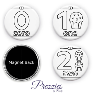 Kids DIY Number Coloring Magnet Kit – 2.25" Round